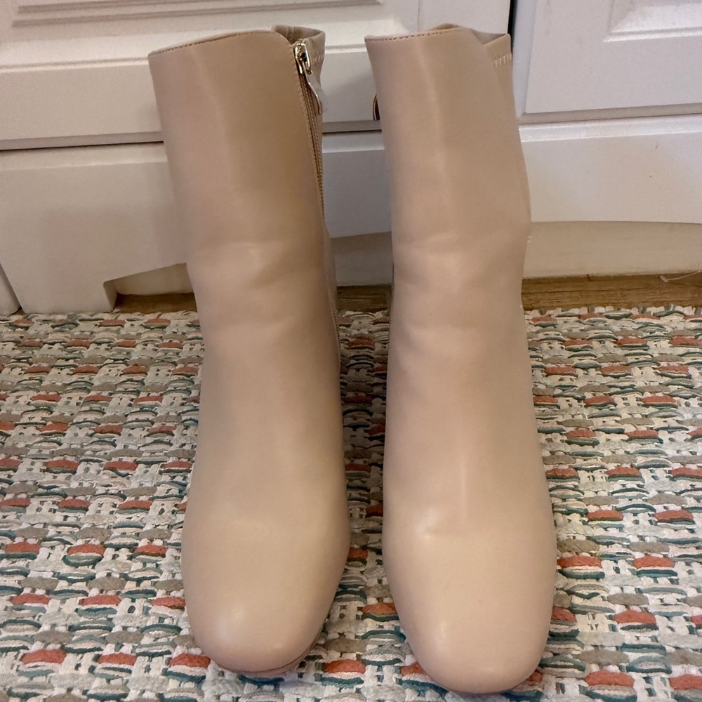 MIA Beige Ankle Booties